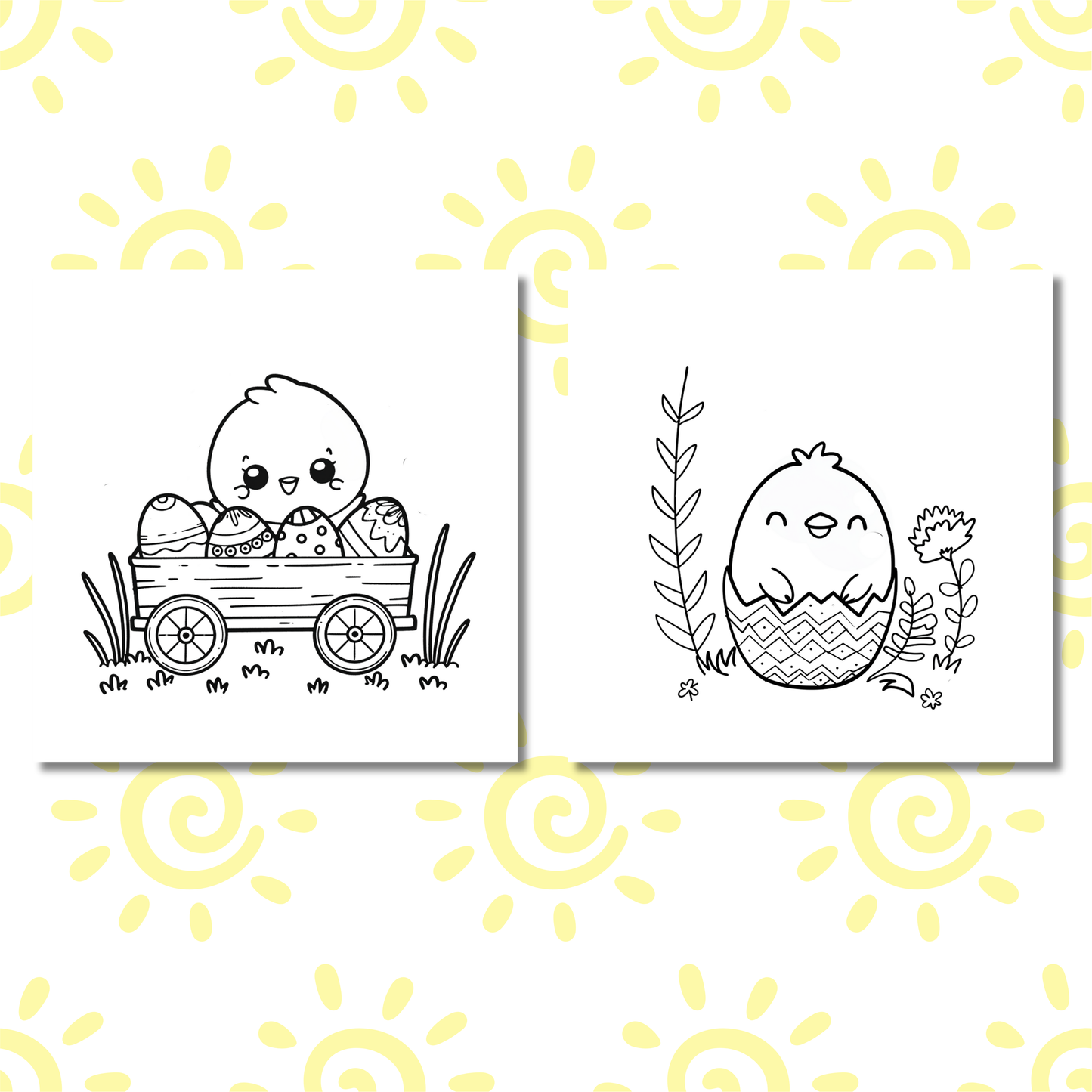 Cutie Chick Coloring e-Book