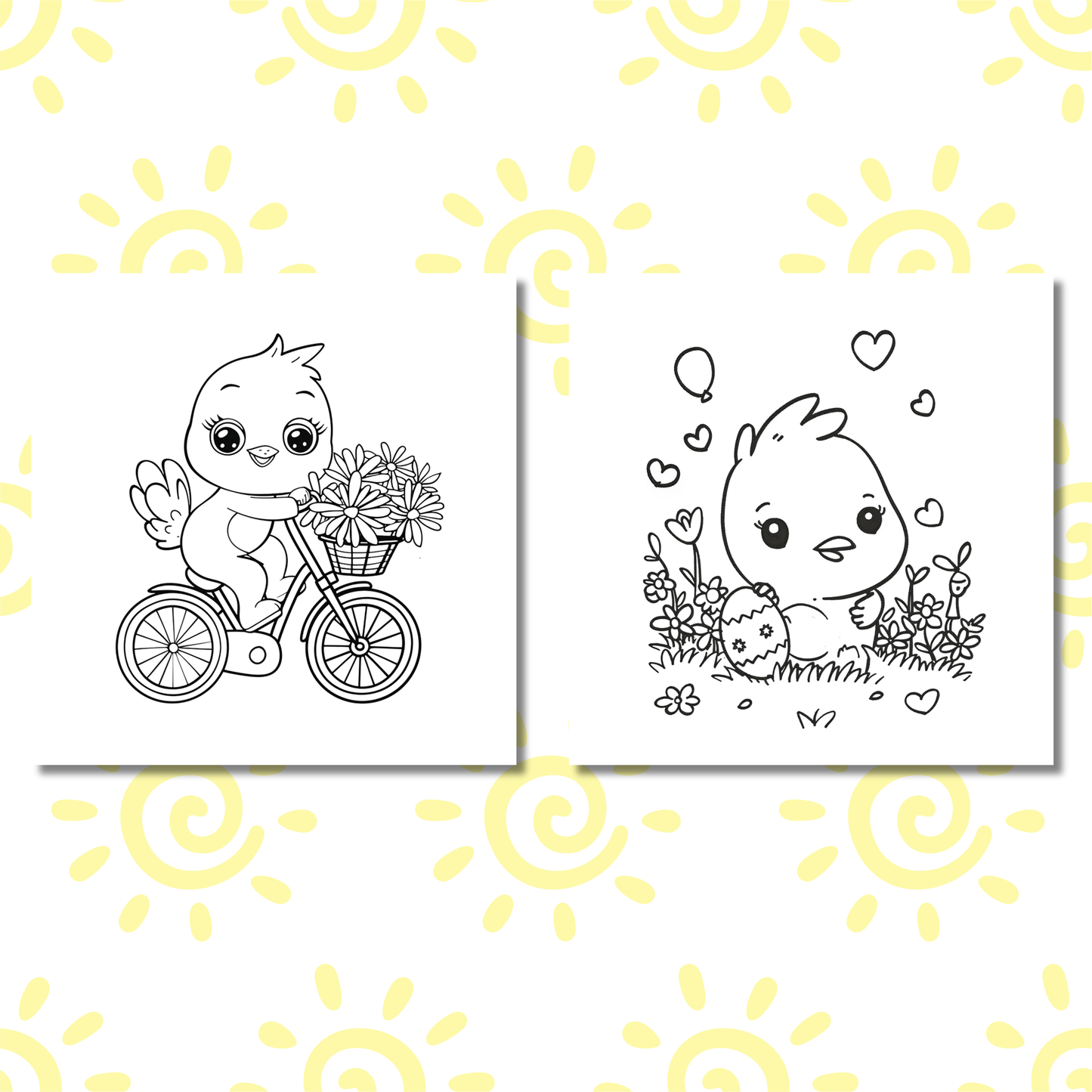 Cutie Chick Coloring e-Book