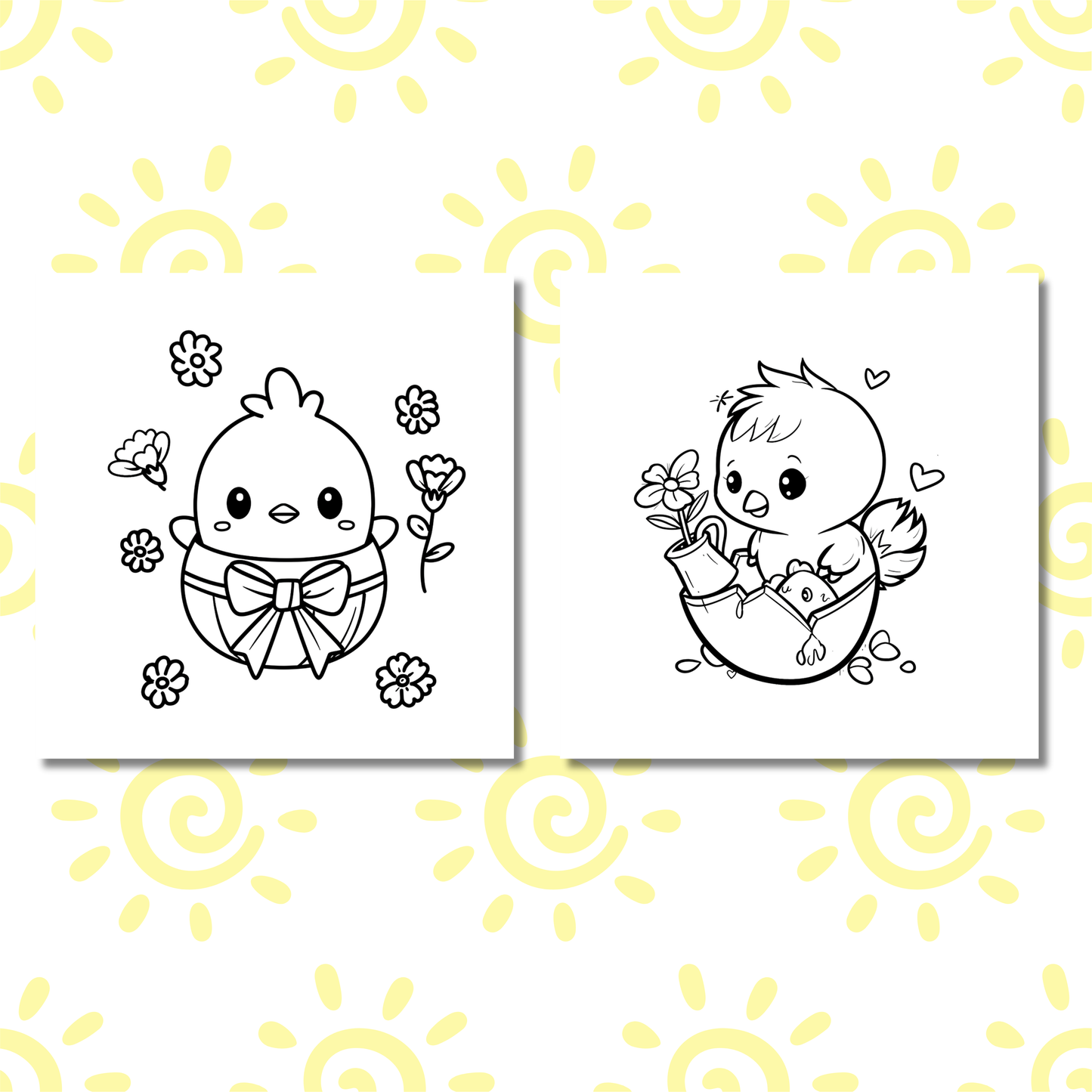 Cutie Chick Coloring e-Book