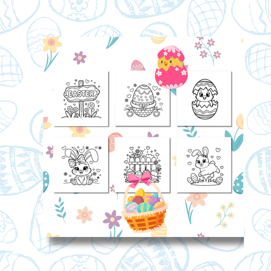 Cutie Easter Coloring e-Book