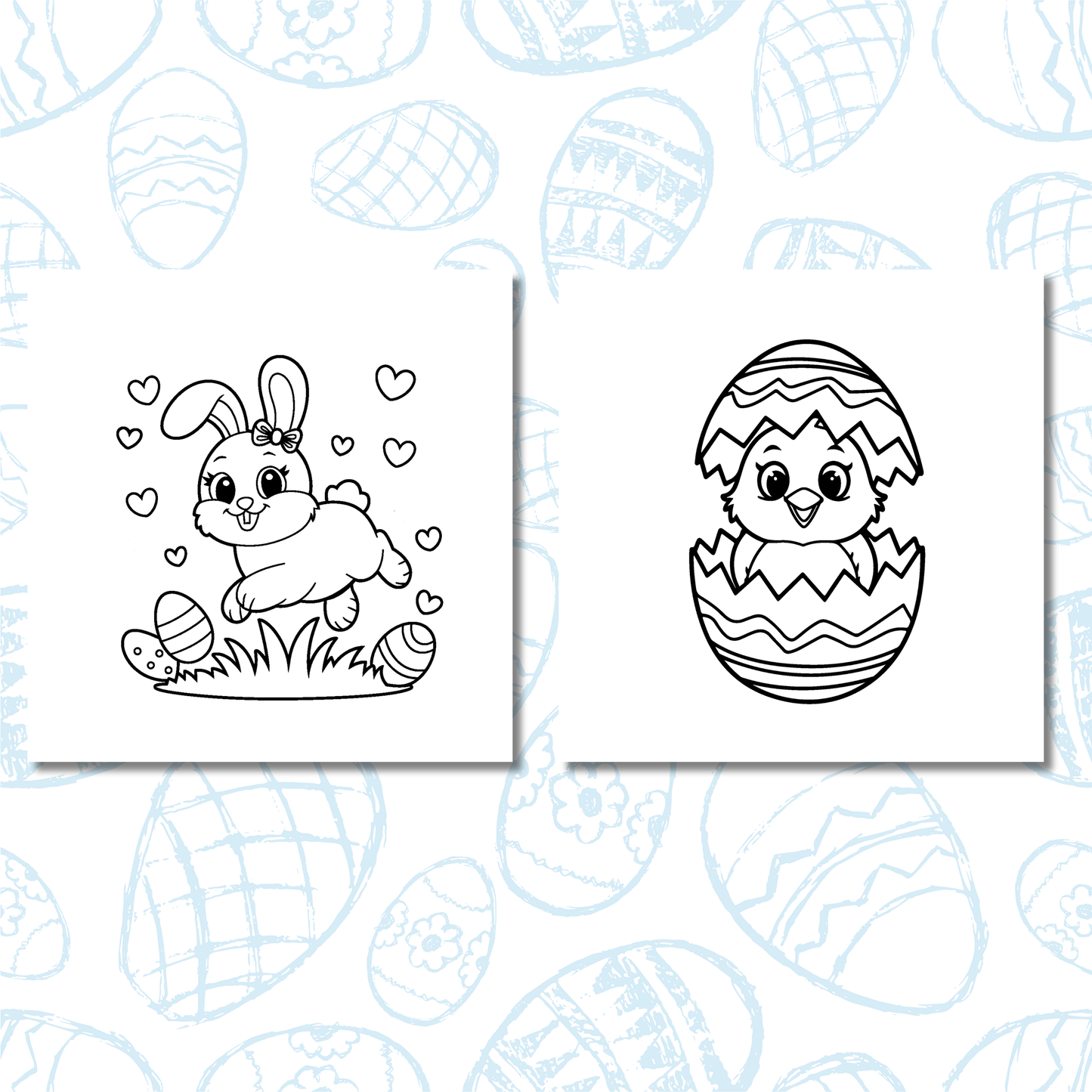 Cutie Easter Coloring e-Book