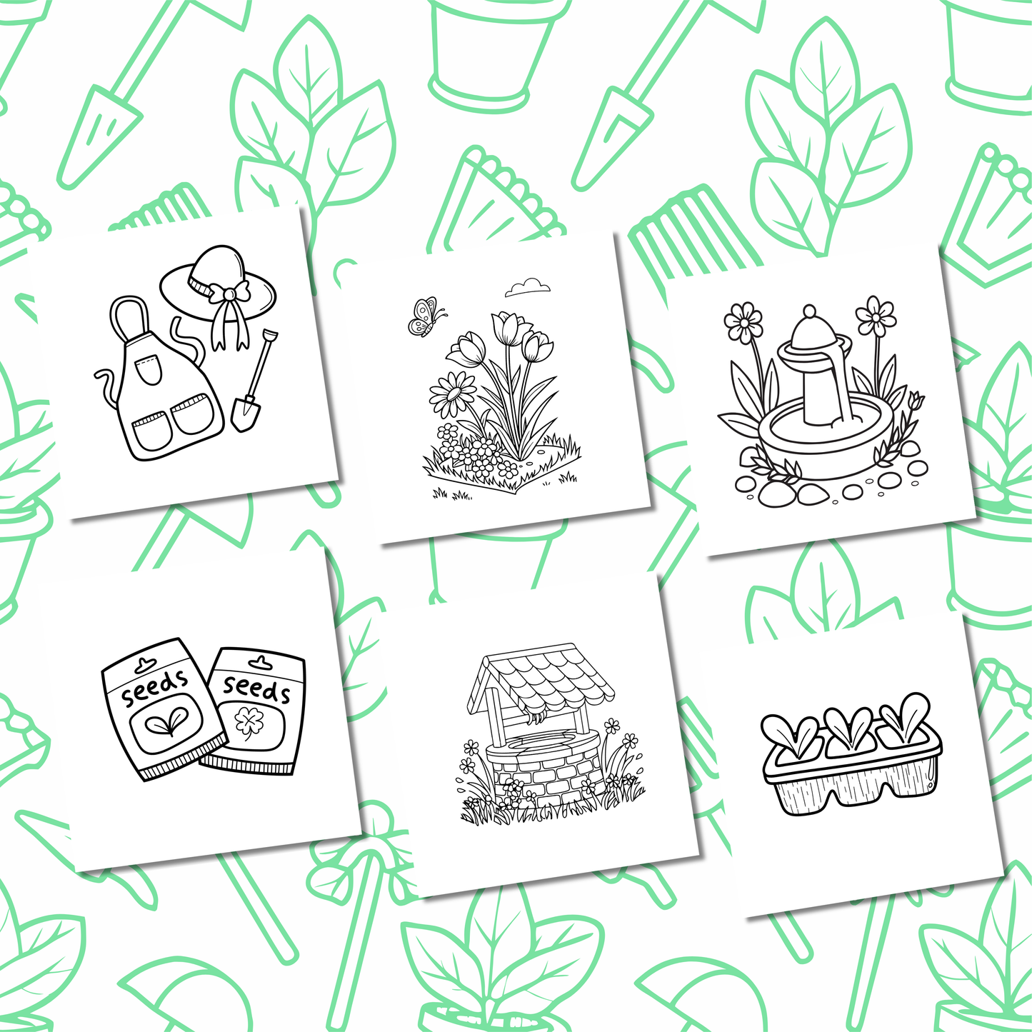 Cutie Garden Coloring e-Book