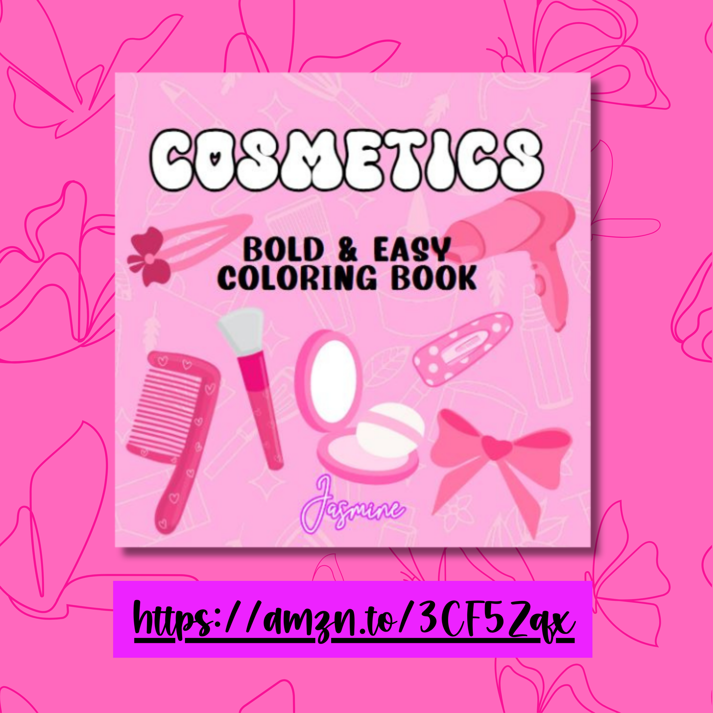 Cosmetics Bold and Easy Coloring Book