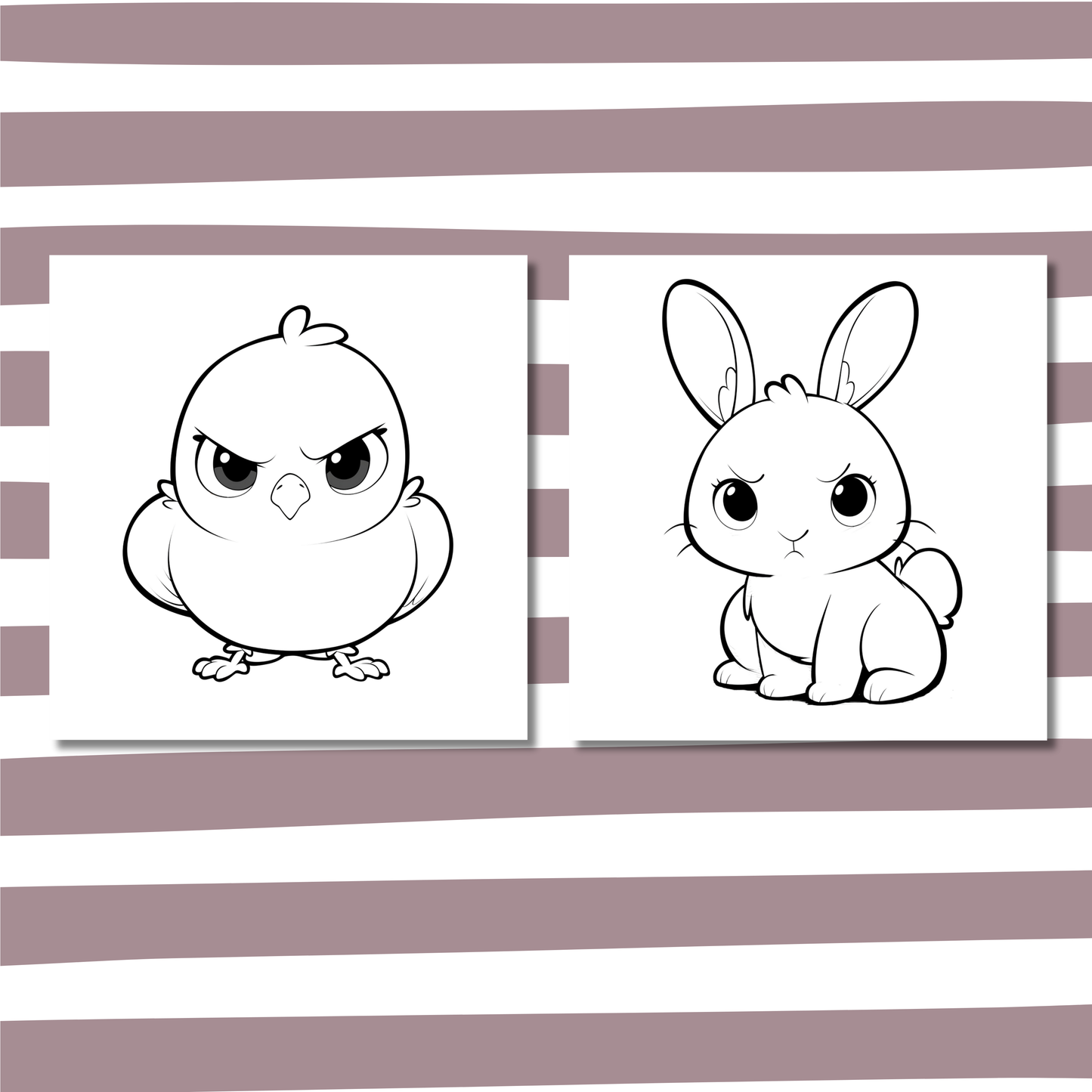 Grumpy & Cute Animals Coloring e-Book