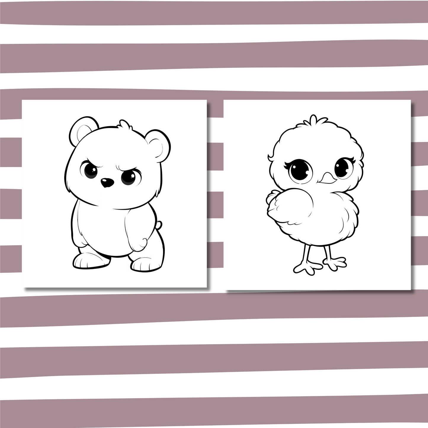 Grumpy & Cute Animals Coloring e-Book