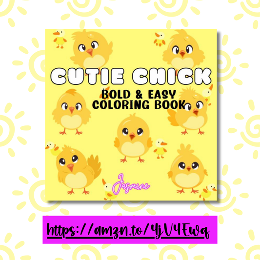 Cutie Chick Bold and Easy Coloring Book