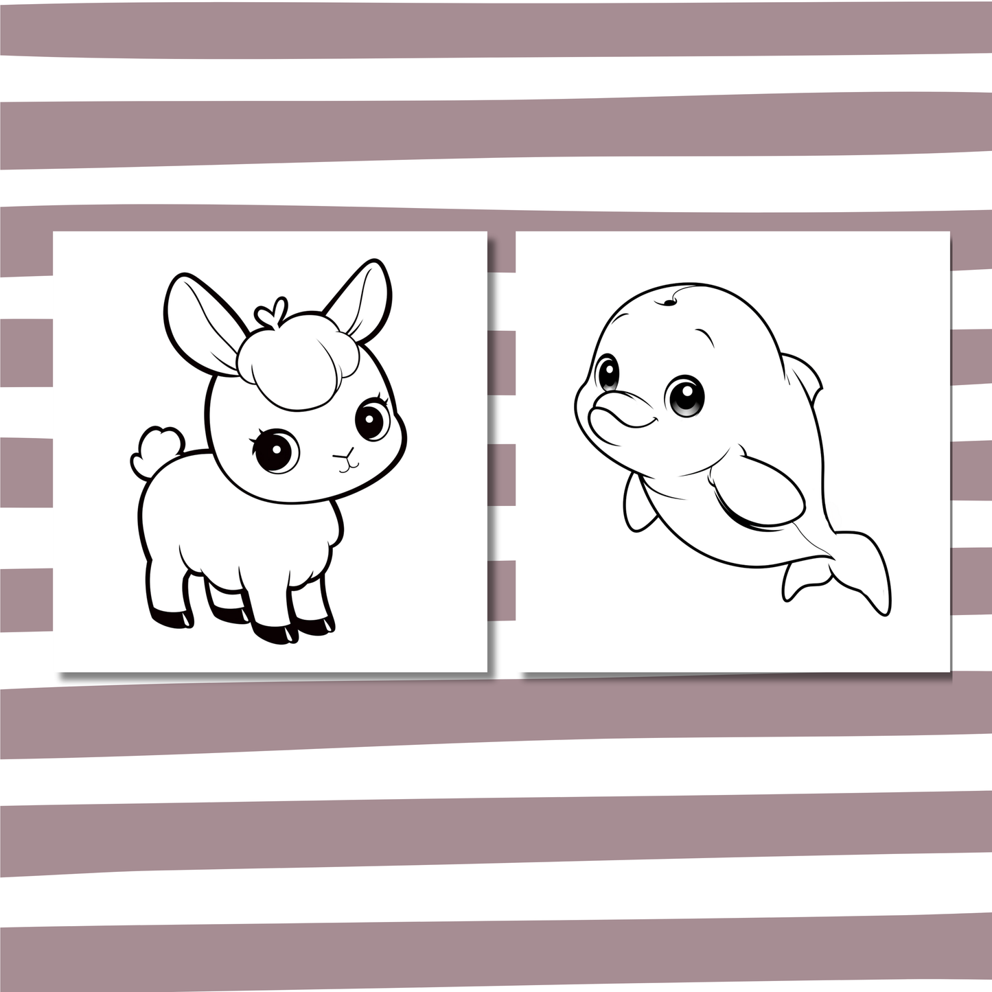 Grumpy & Cute Animals Coloring e-Book