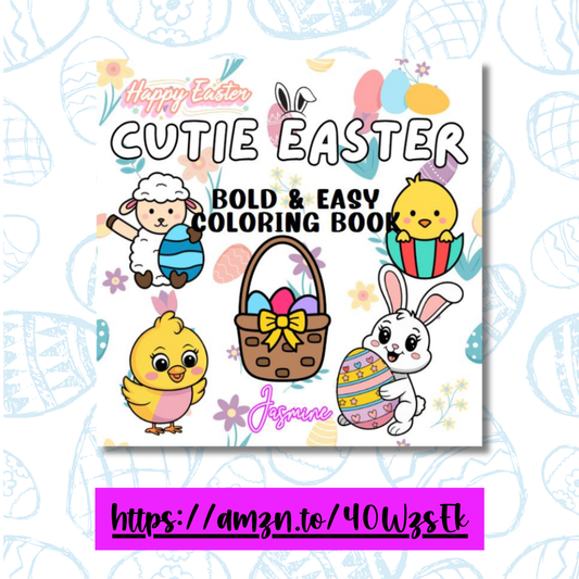 Cutie Easter Bold and Easy Coloring Book