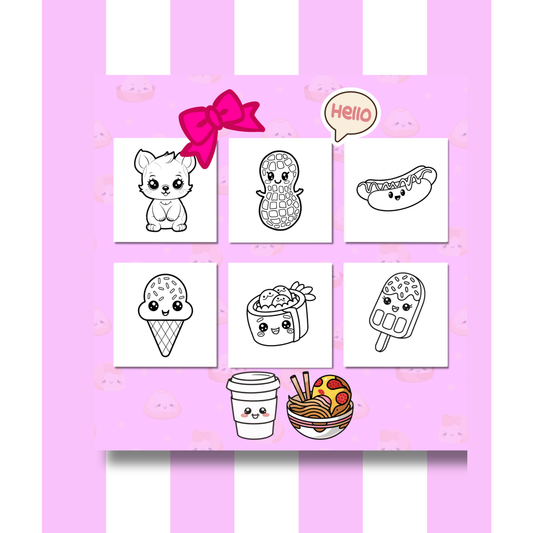 Kawaii Coloring e-Book