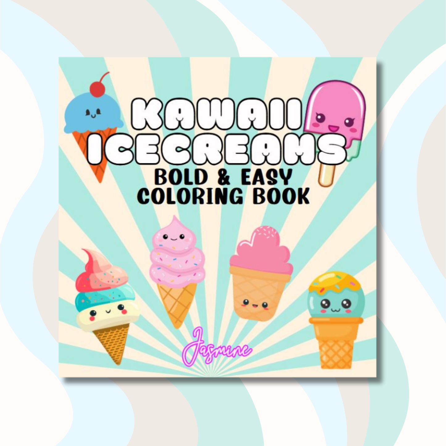 Kawaii Icecreams Coloring e-Book