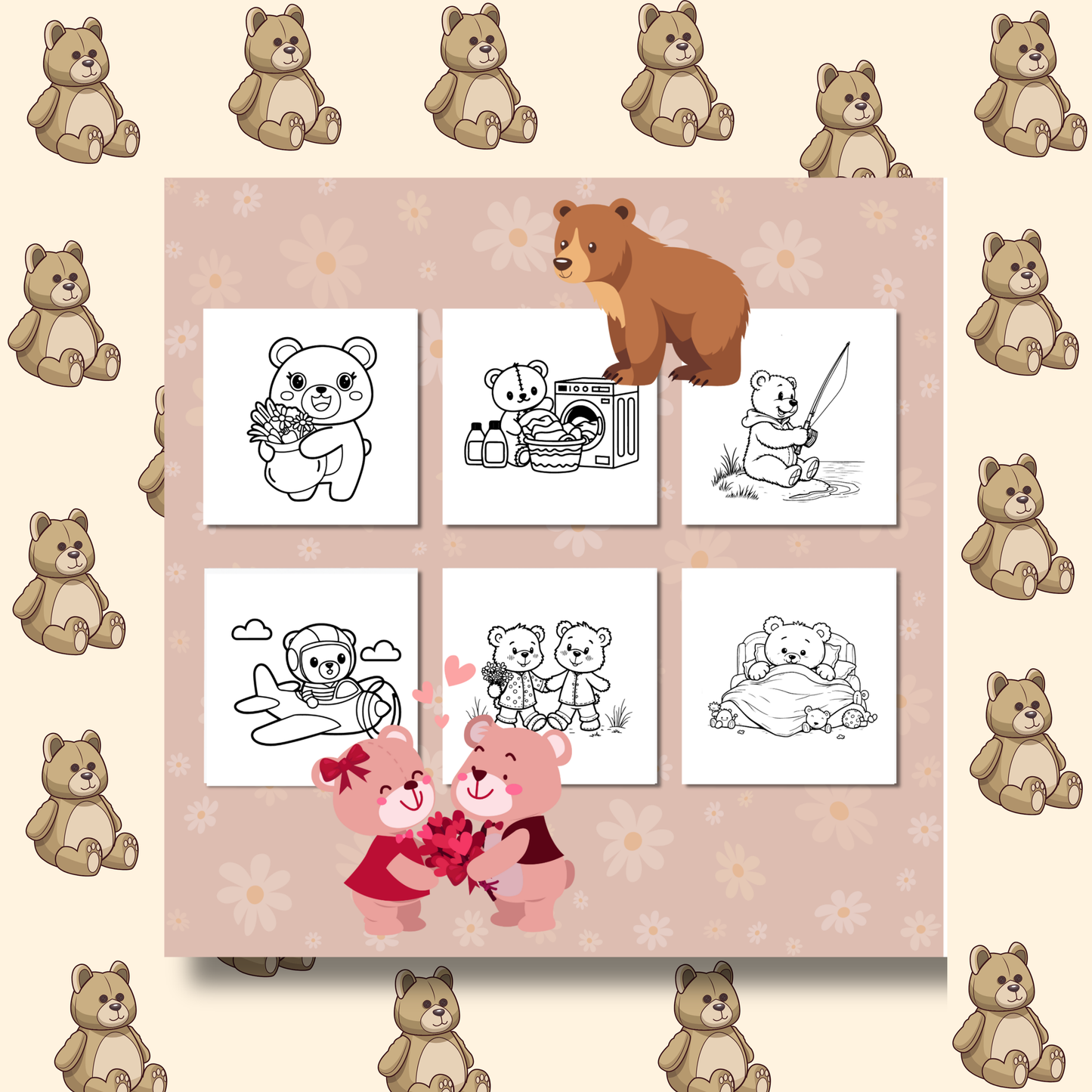 Bear's Journey Coloring e-Book