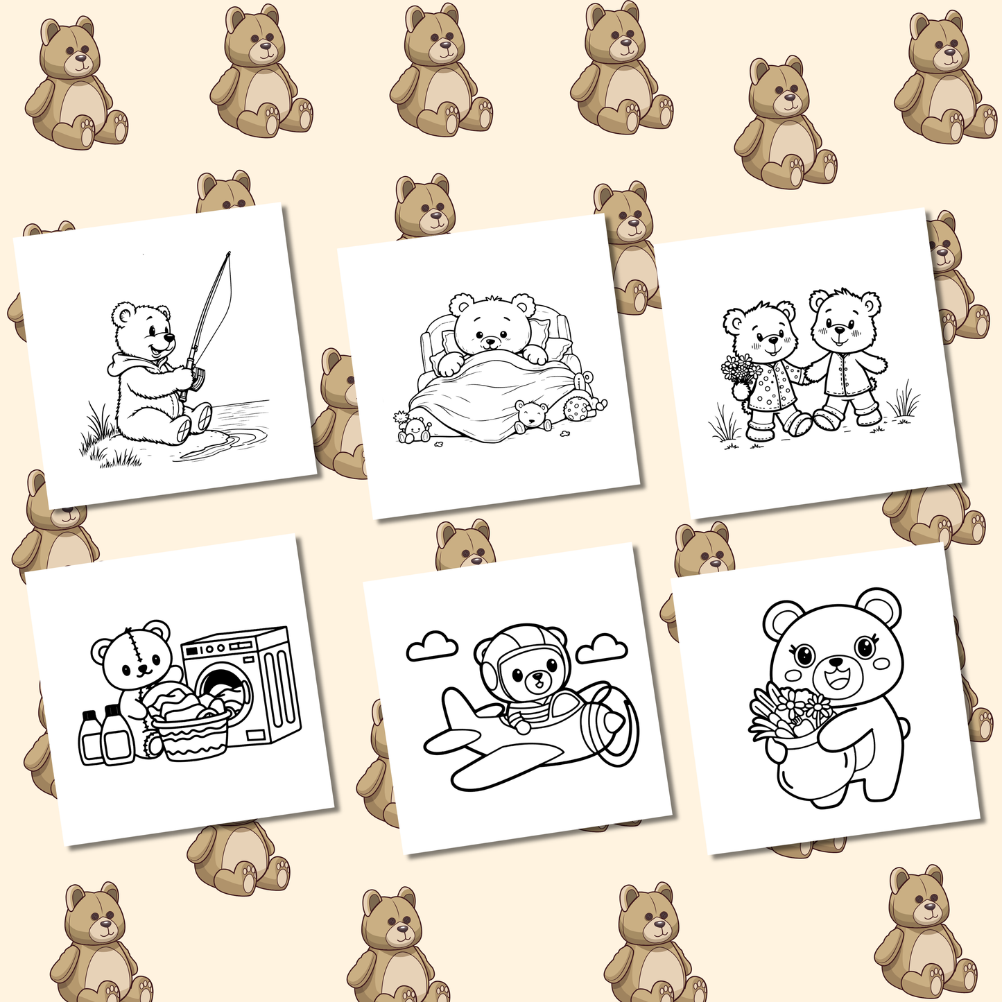 Bear's Journey Coloring e-Book