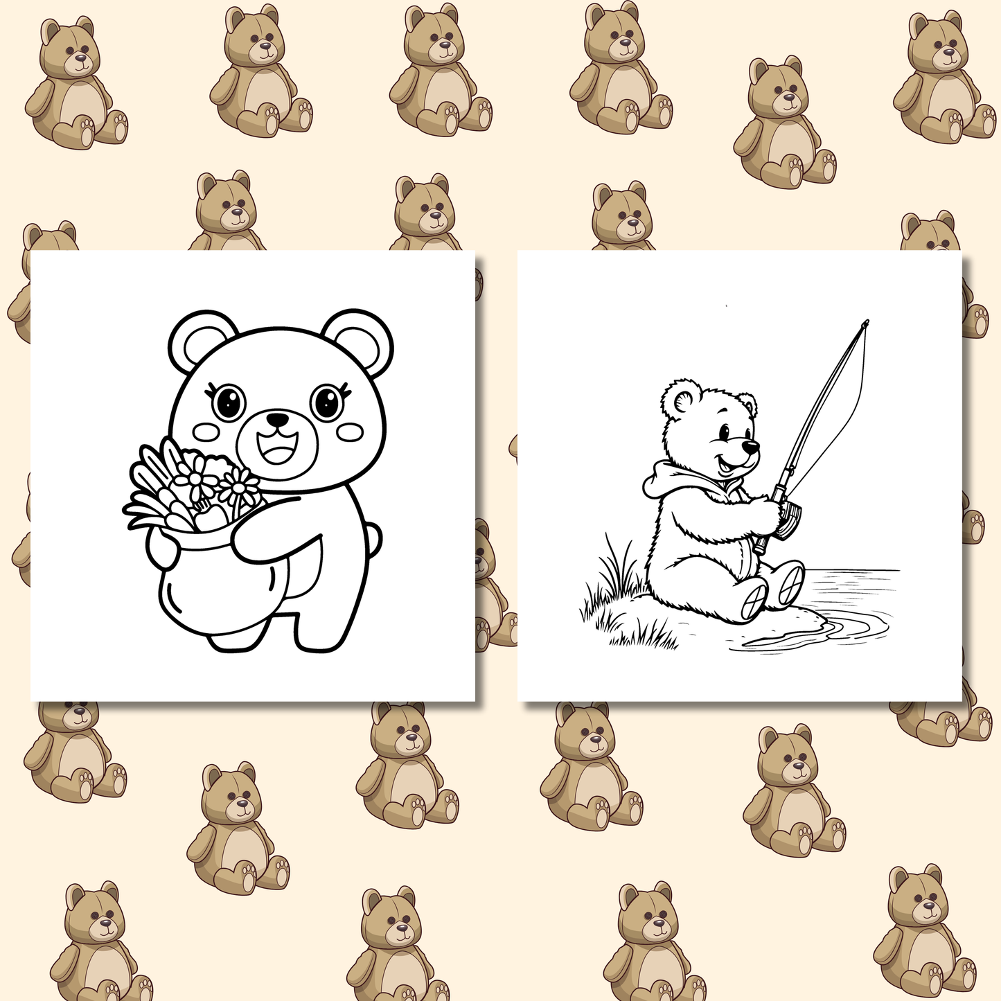 Bear's Journey Coloring e-Book