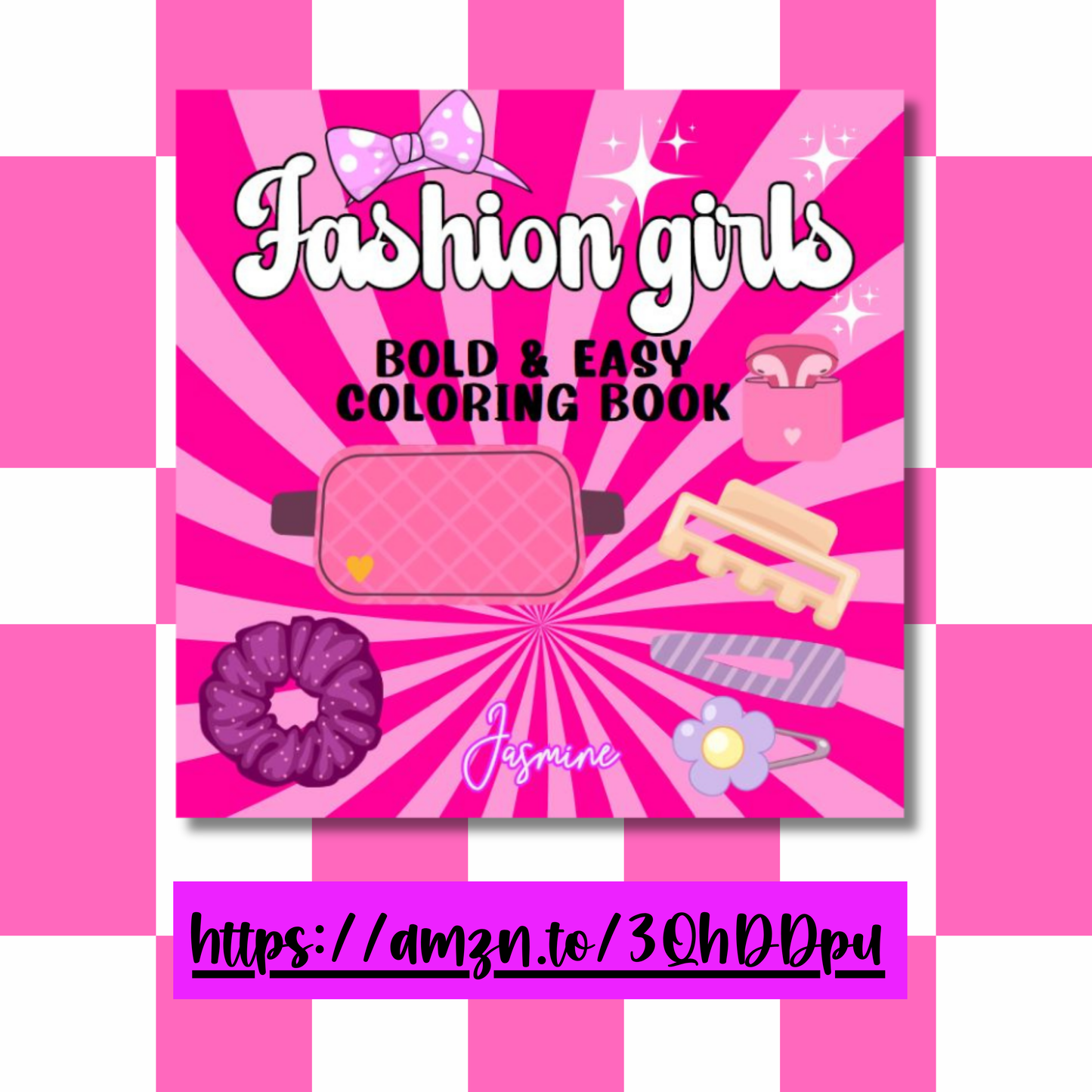 Fashion Girls Bold and Easy Coloring Book