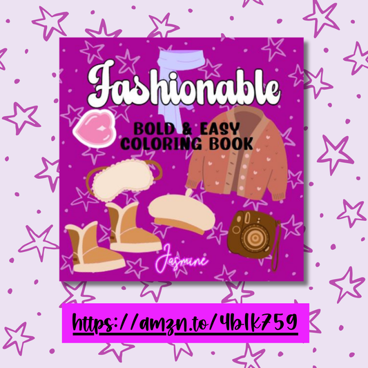 Fashionable Bold and Easy Coloring Book