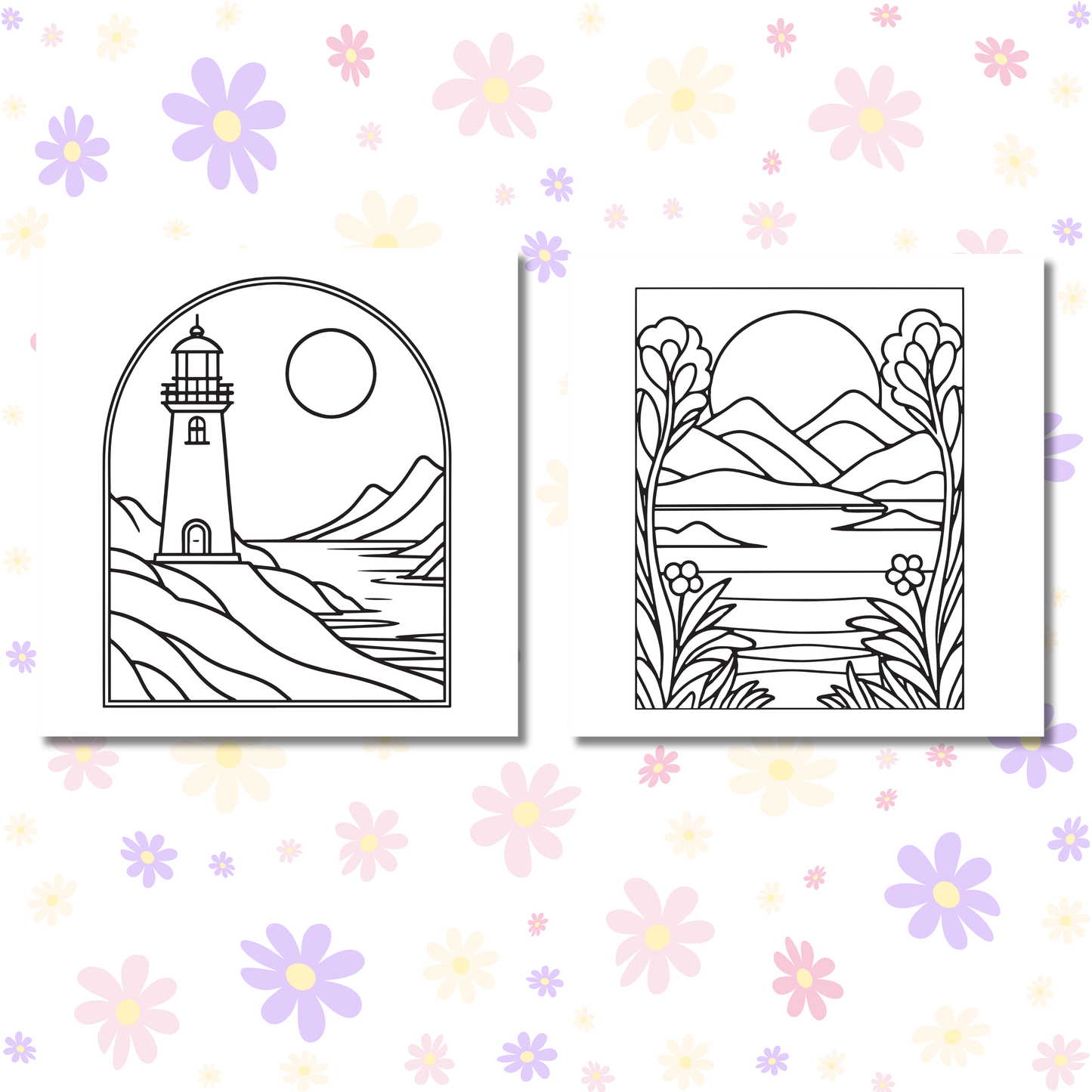 Simply Frame Coloring e-Book