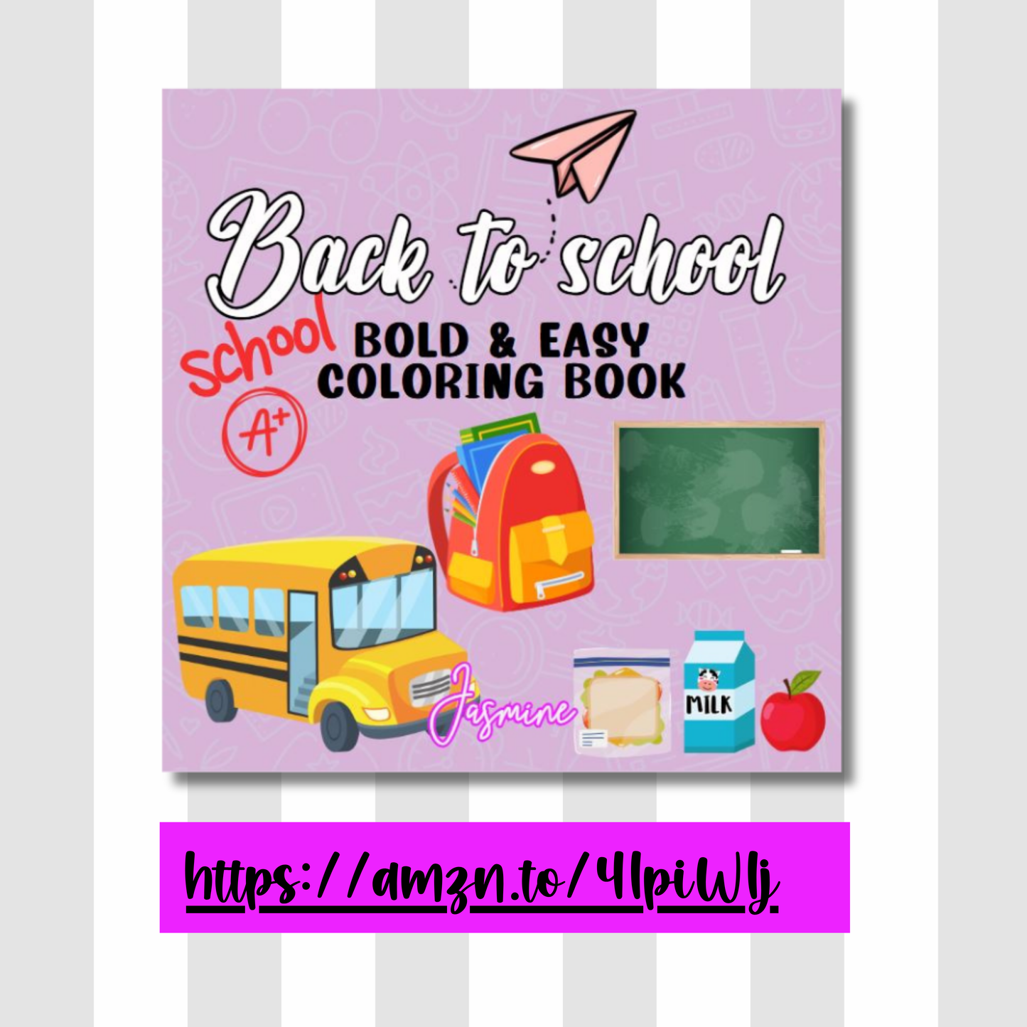 Back to school Bold and Easy Coloring Book