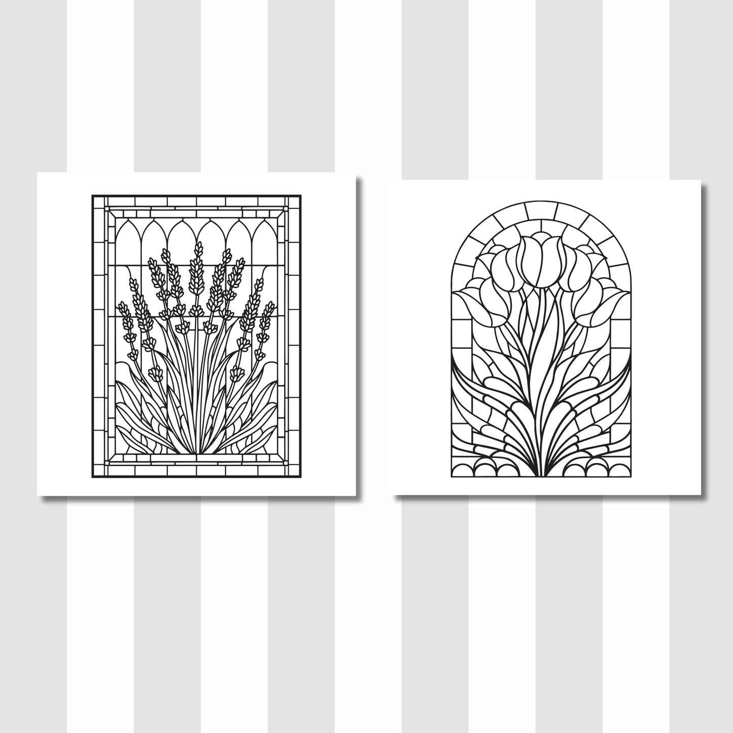 Stained Glass Coloring e-Book