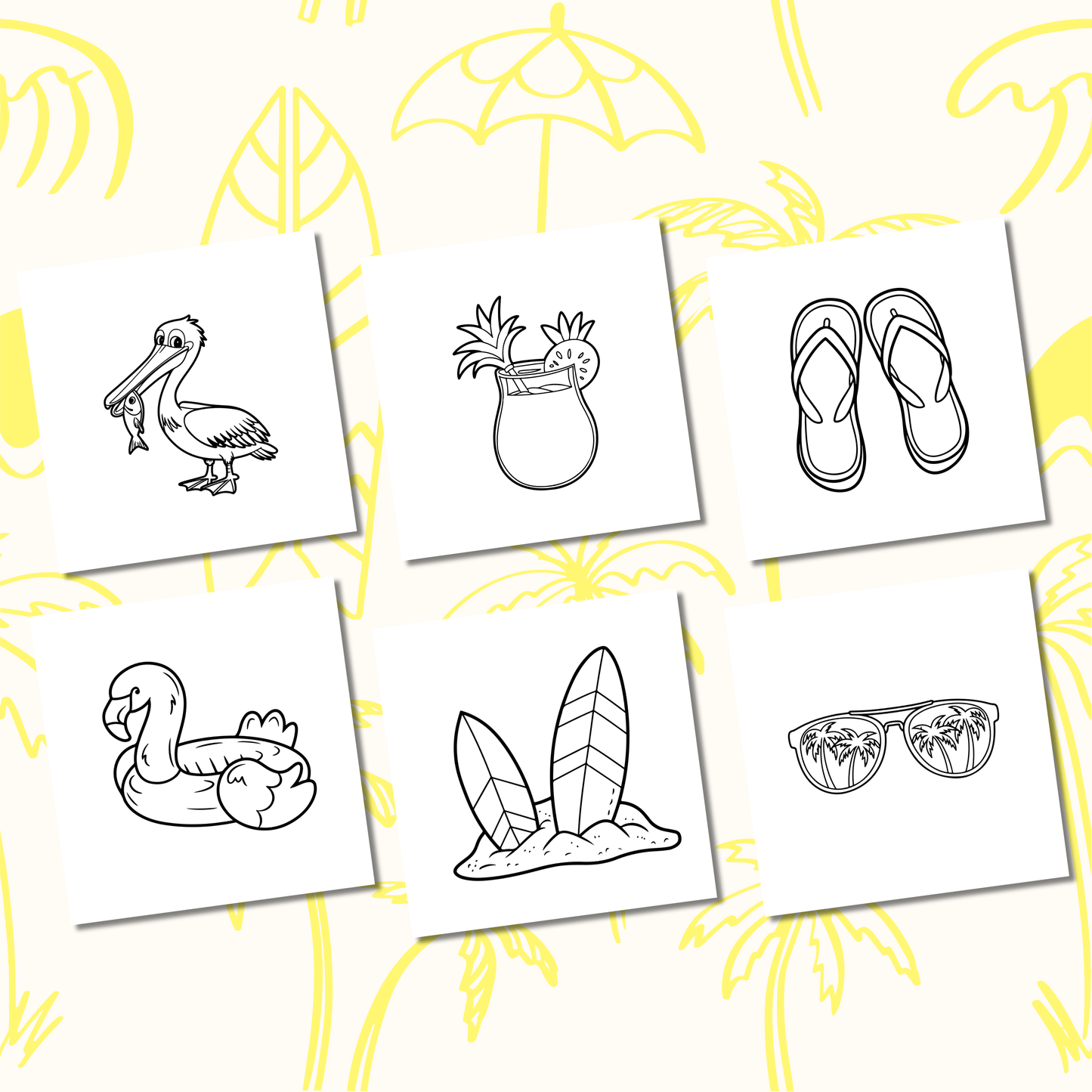 Sunny Summer Coloring e-Book