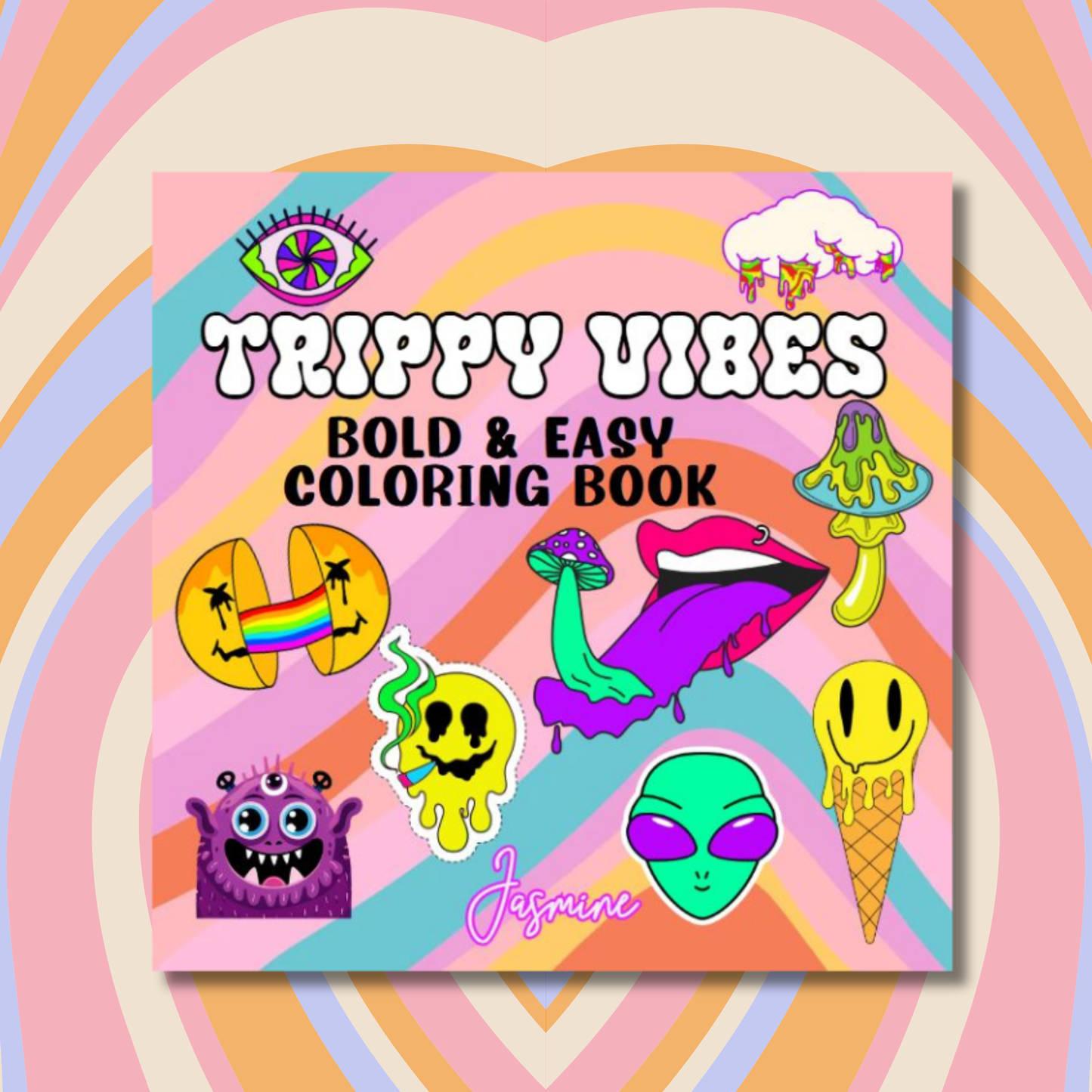 Trippy Vibes Coloring e-Book