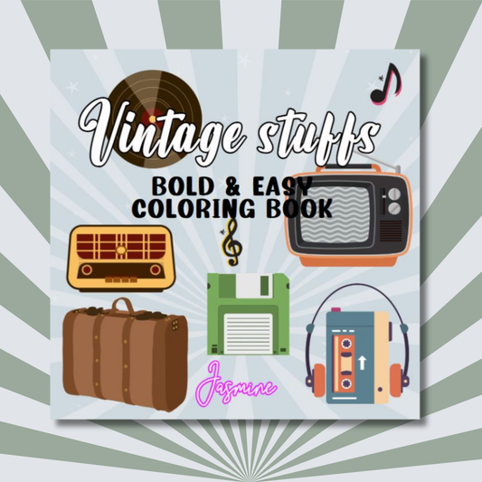 Vintage Stuffs Coloring e-Book