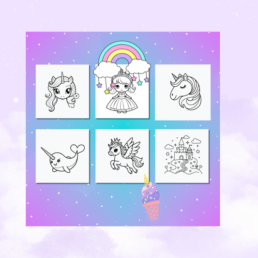 Unicorns & Co Coloring e-Book