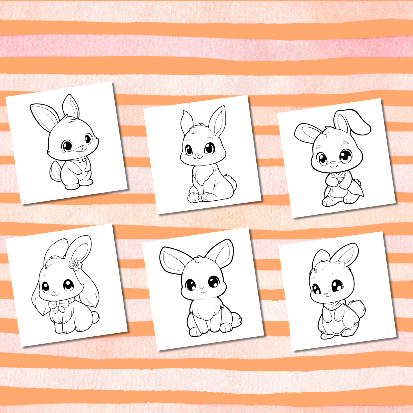 Bunny Bunny Coloring e-Book