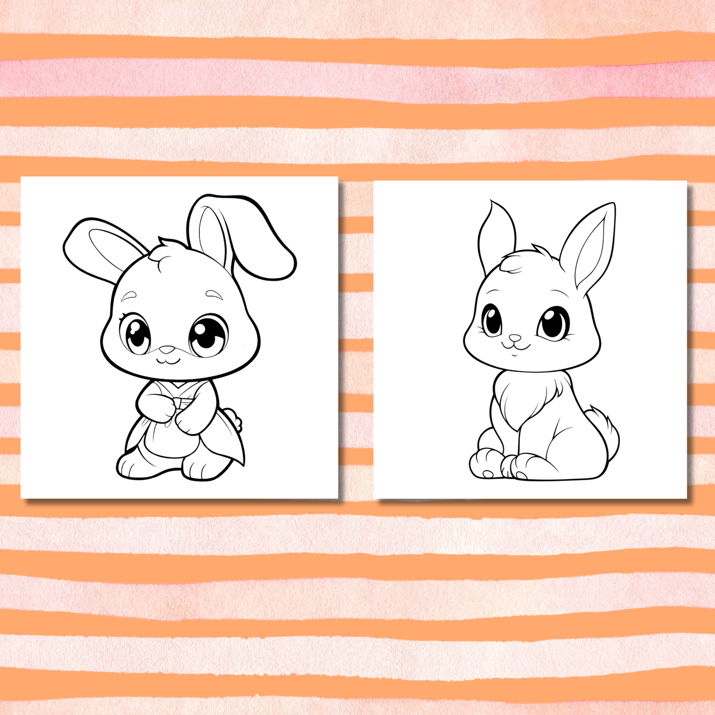 Bunny Bunny Coloring e-Book