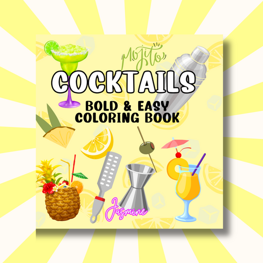 Cocktails Coloring e-Book