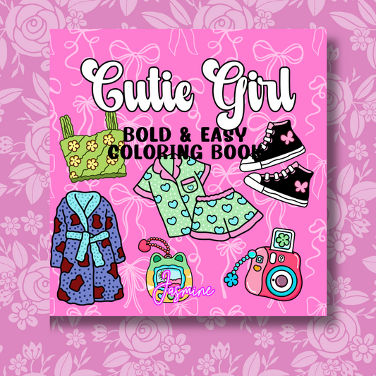 Cutie Girl Coloring e-Book