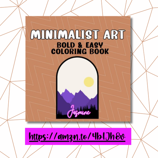 Minimalist Art Bold and Easy Coloring Book