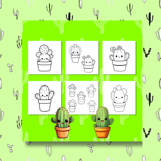 Cactus Coloring e-Book