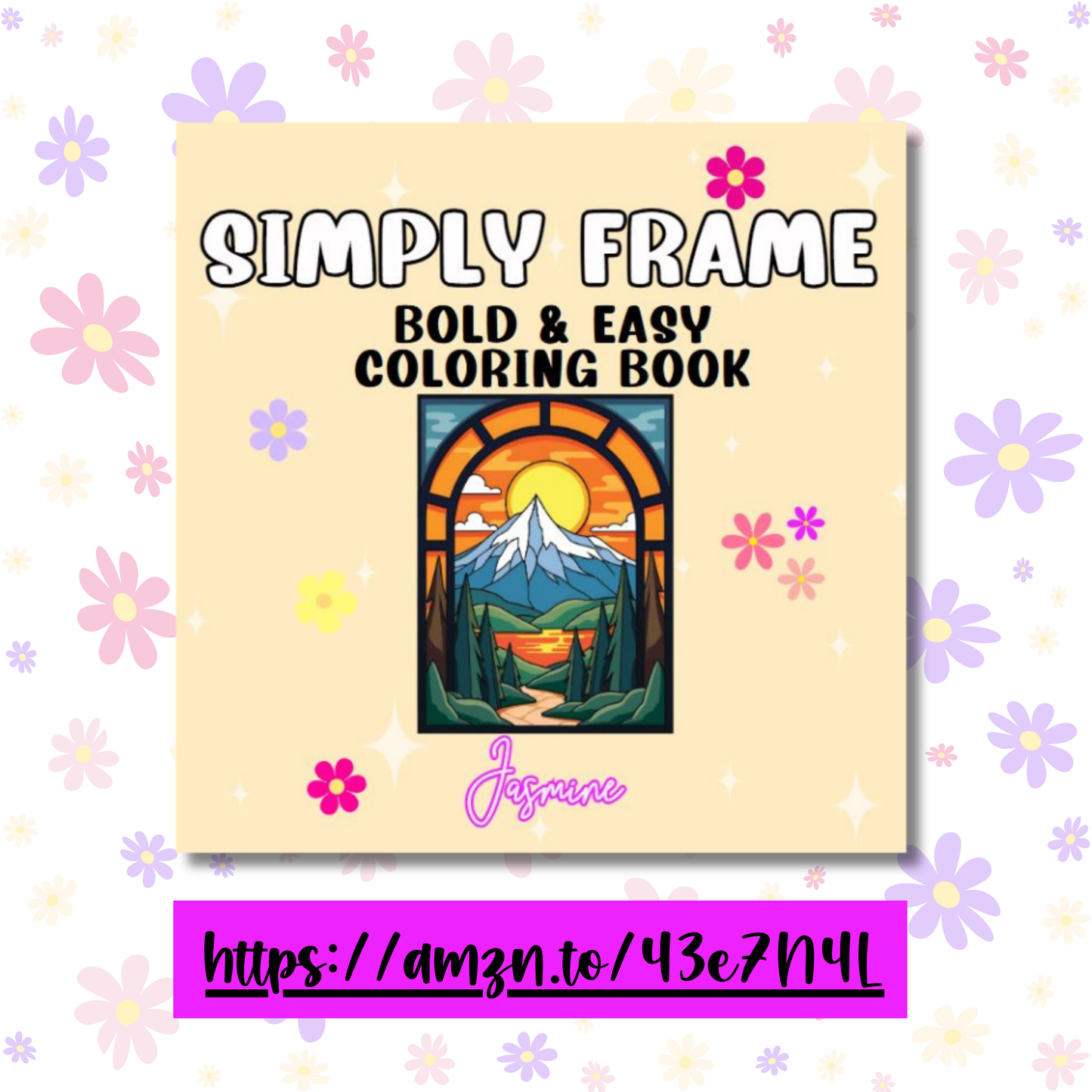 Simply Frame Bold and Easy Coloring Book