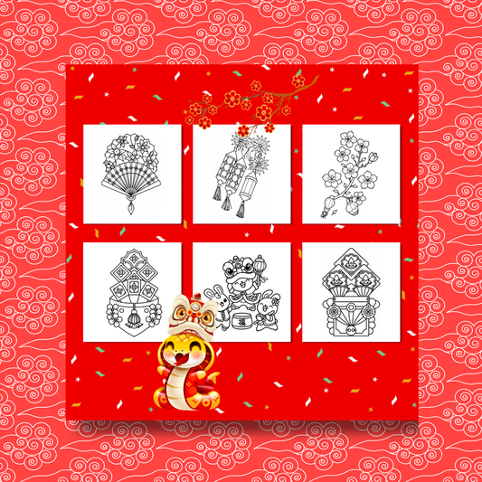 Chinese Year Coloring e-Book