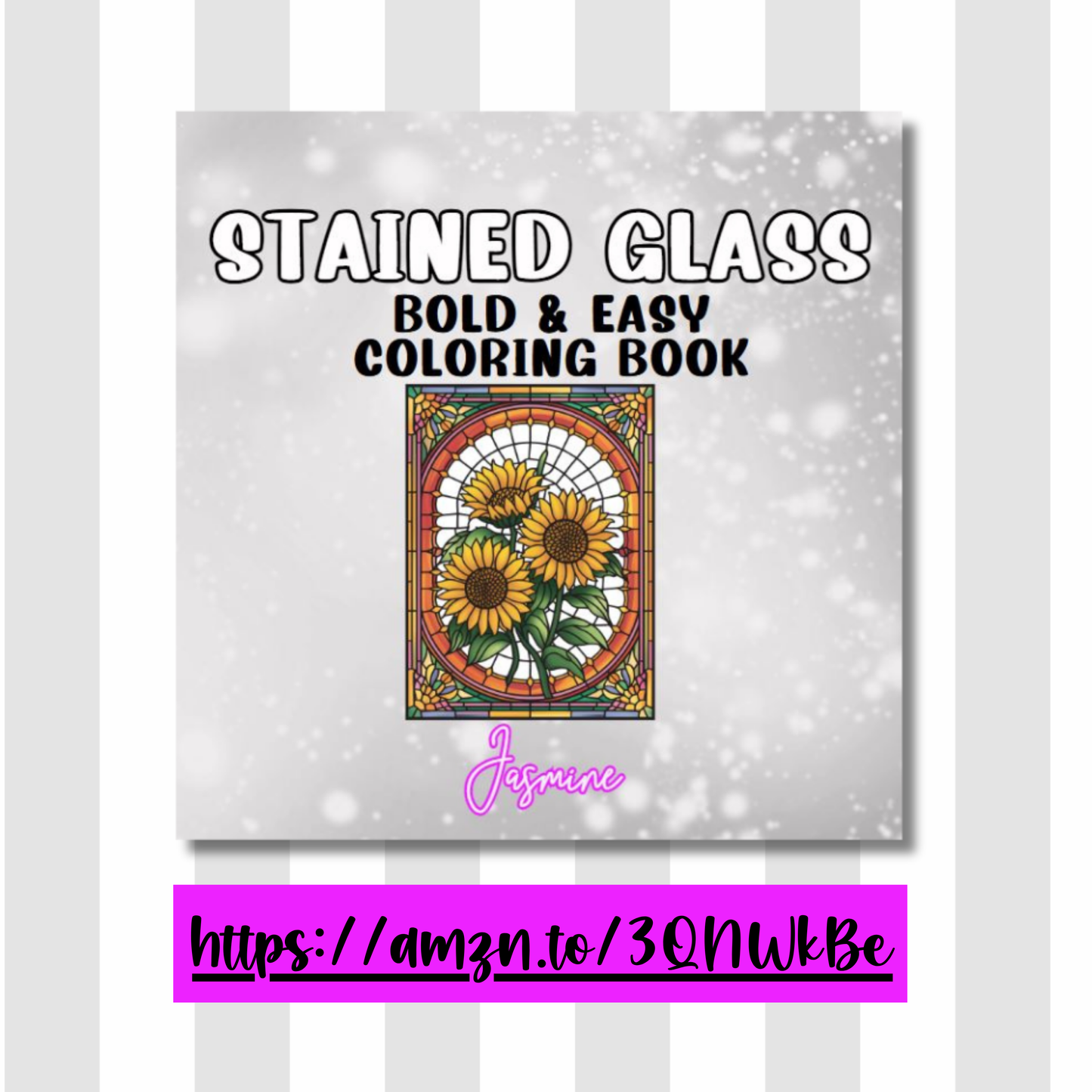 Stained Glass Bold and Easy Coloring Book