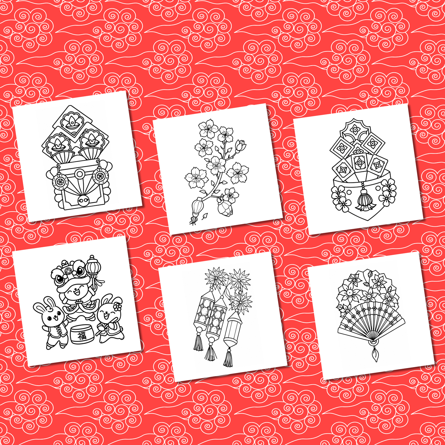 Chinese Year Coloring e-Book