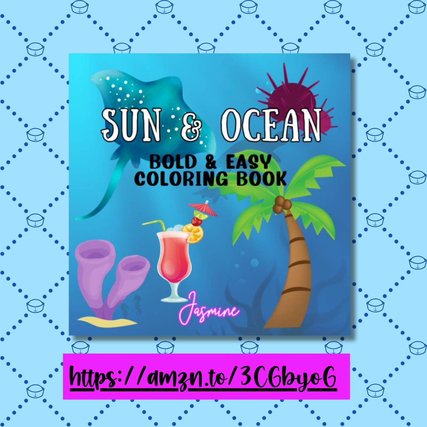 Sun & Ocean Bold and Easy Coloring Book