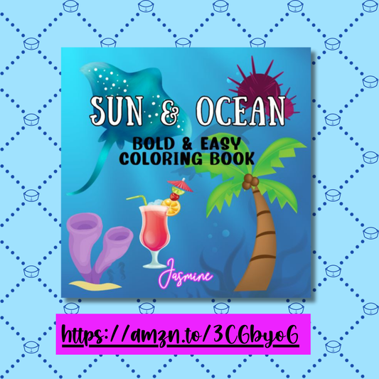 Sun & Ocean Bold and Easy Coloring Book