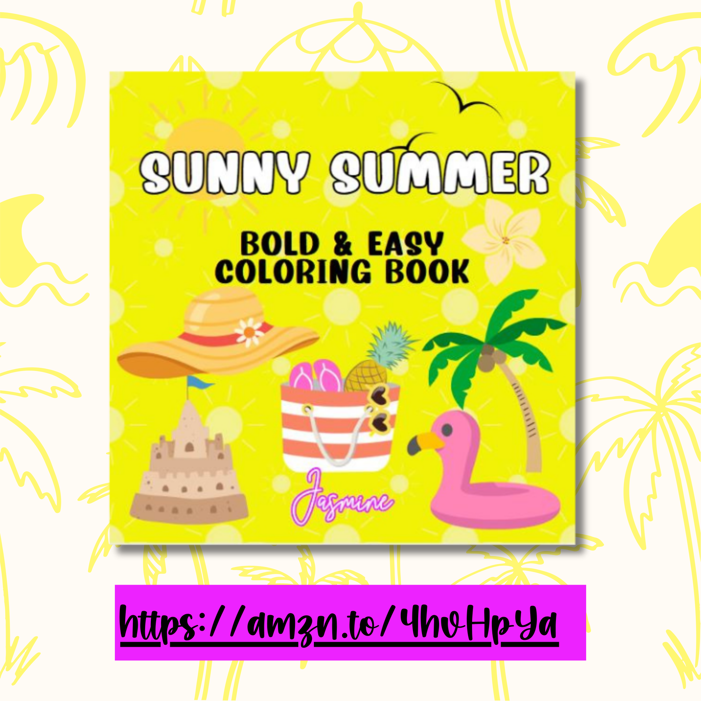 Sunny Summer Bold and Easy Coloring Book