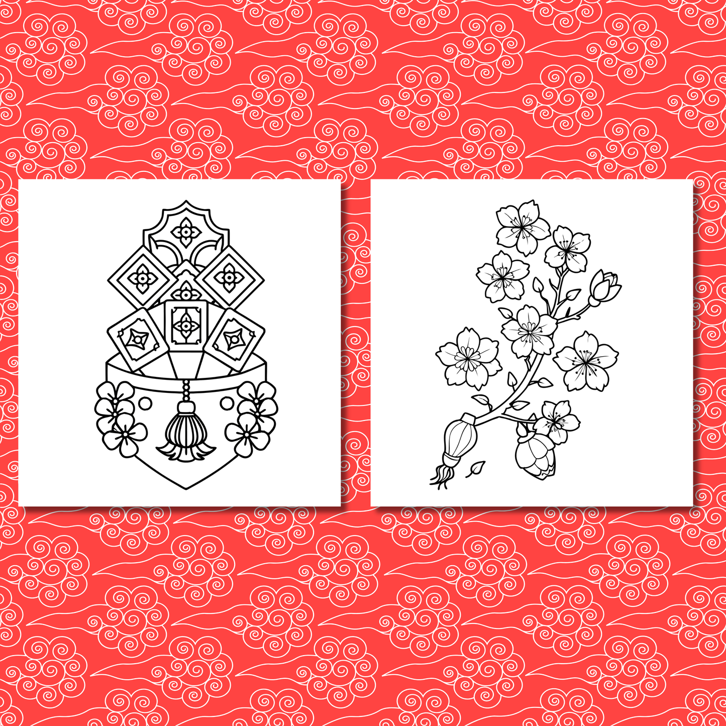 Chinese Year Coloring e-Book