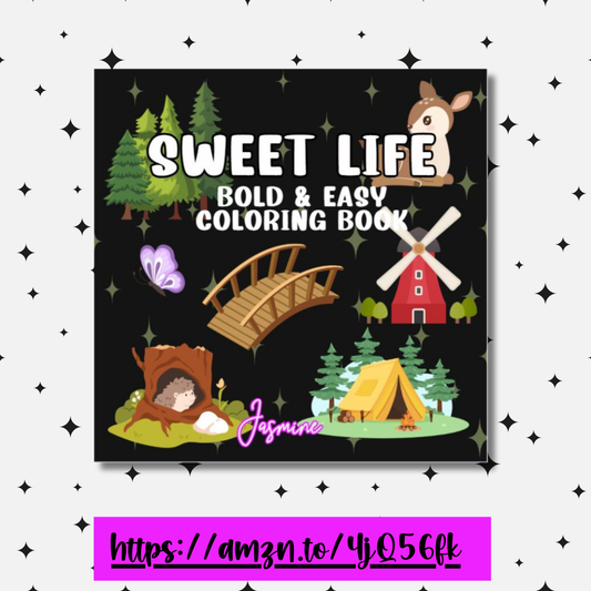 Sweet Life Bold and Easy Coloring Book