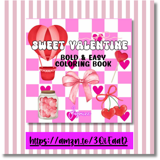 Sweet Valentine Bold and Easy Coloring Book