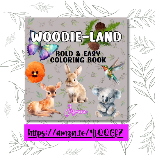 Woodie-Land Bold and Easy Coloring Book