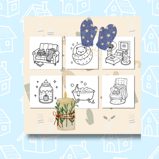 Coo-Cozy Interior Coloring e-Book