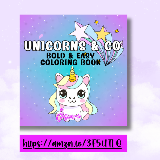 Unicorns & Co Bold and Easy Coloring Book