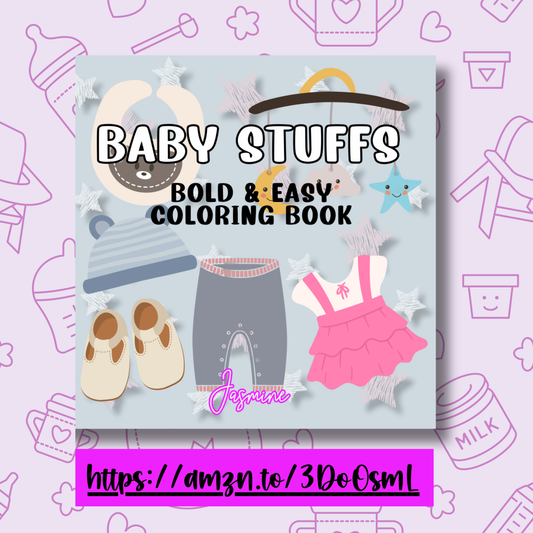 Baby Stuffs Bold and Easy Coloring Book