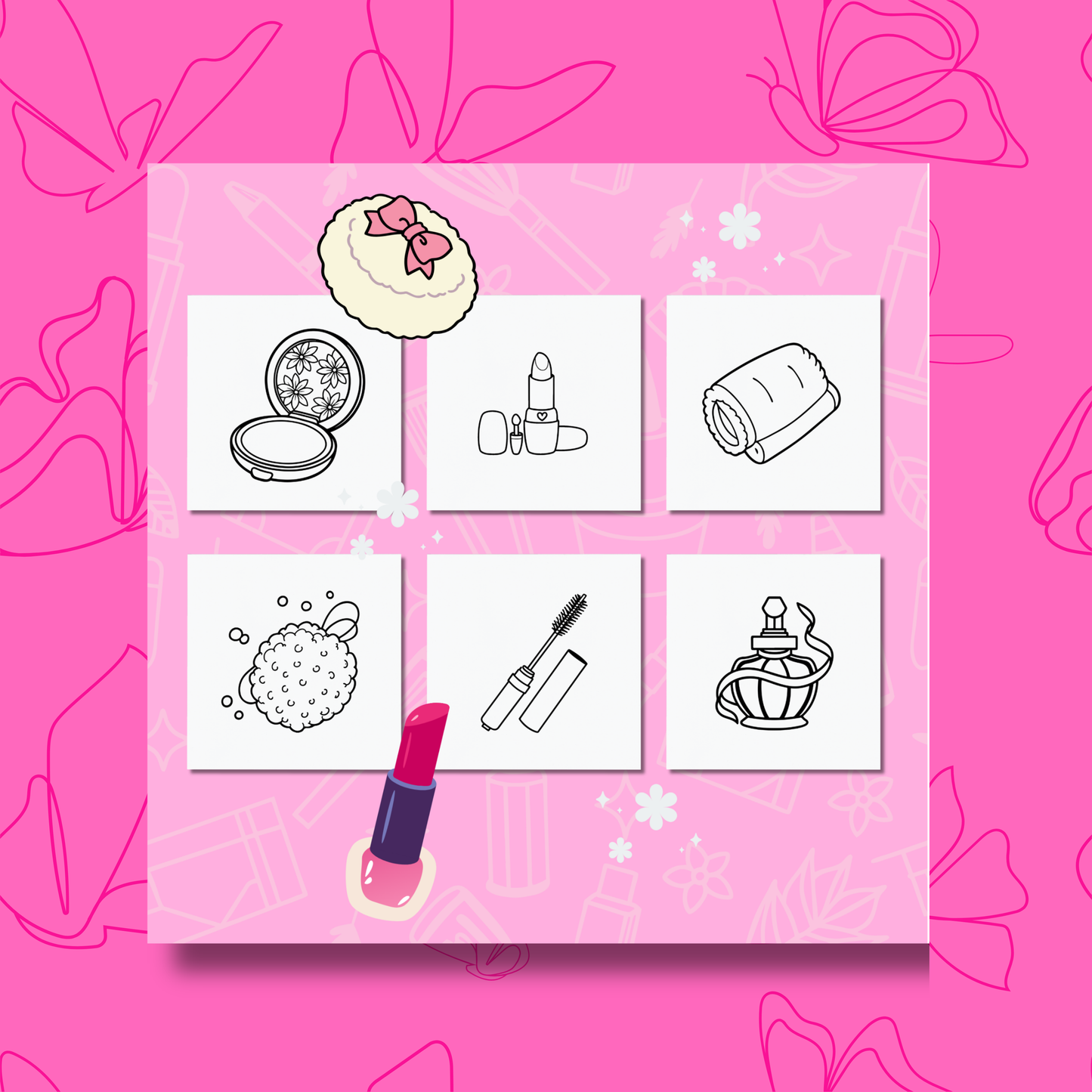 Cosmetics Coloring e-Book