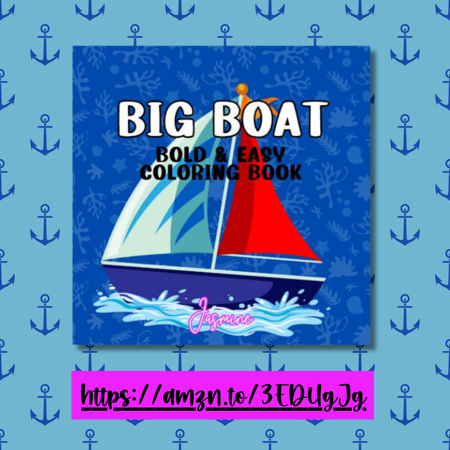 Big Boat Bold and Easy Coloring Book