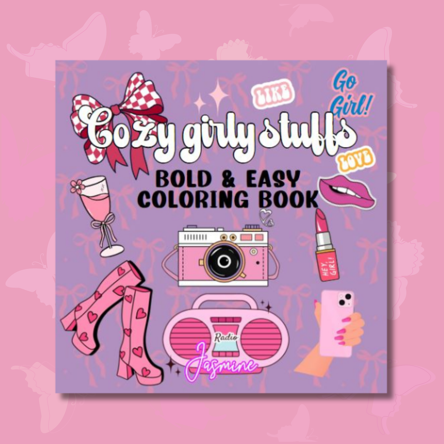 Cozy Girly Stuffs Coloring e-Book