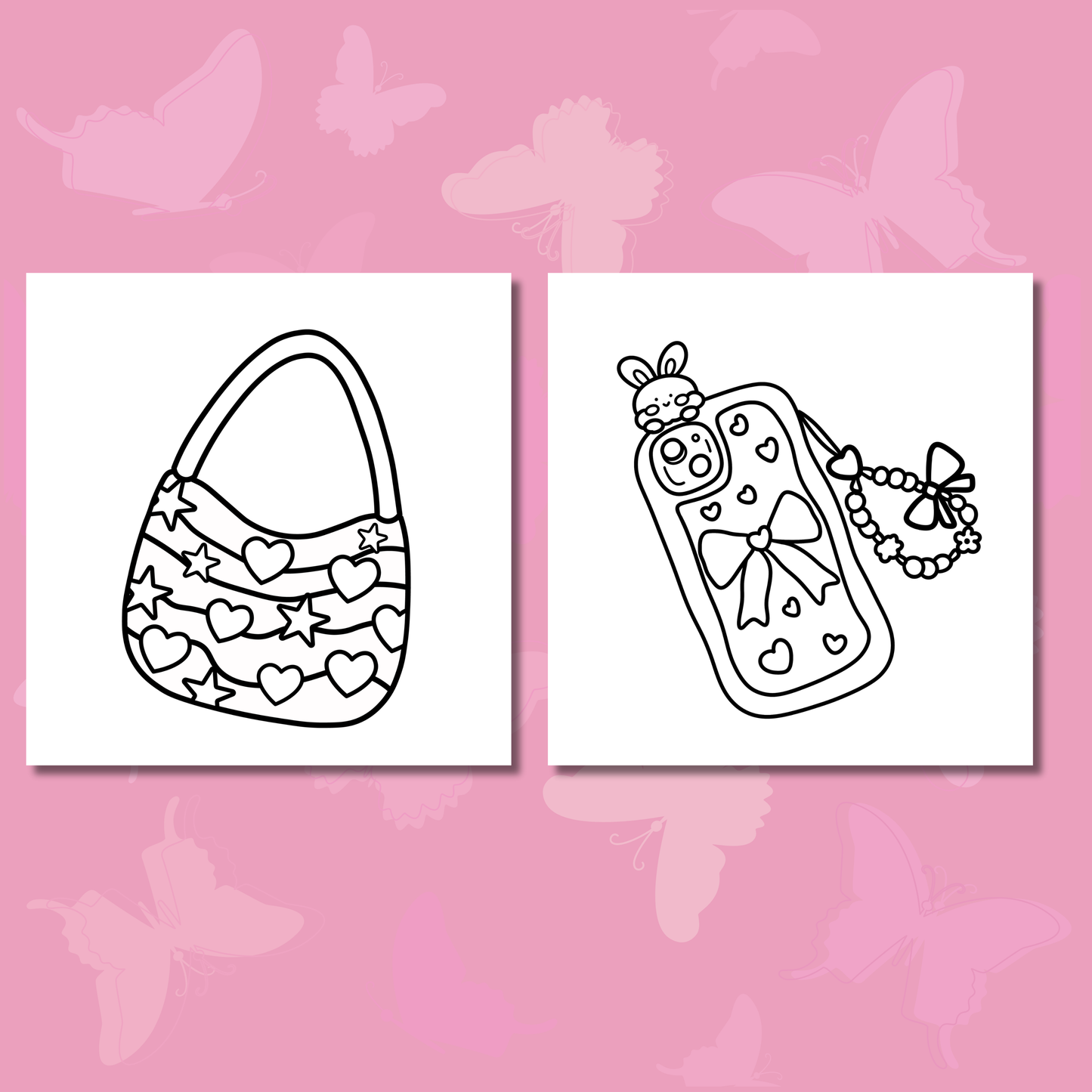 Cozy Girly Stuffs Coloring e-Book